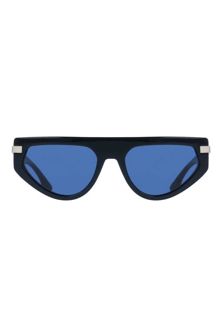 56mm Tea Cup Sunglasses, Main, color, METALLIC MIDNIGHT BLUE