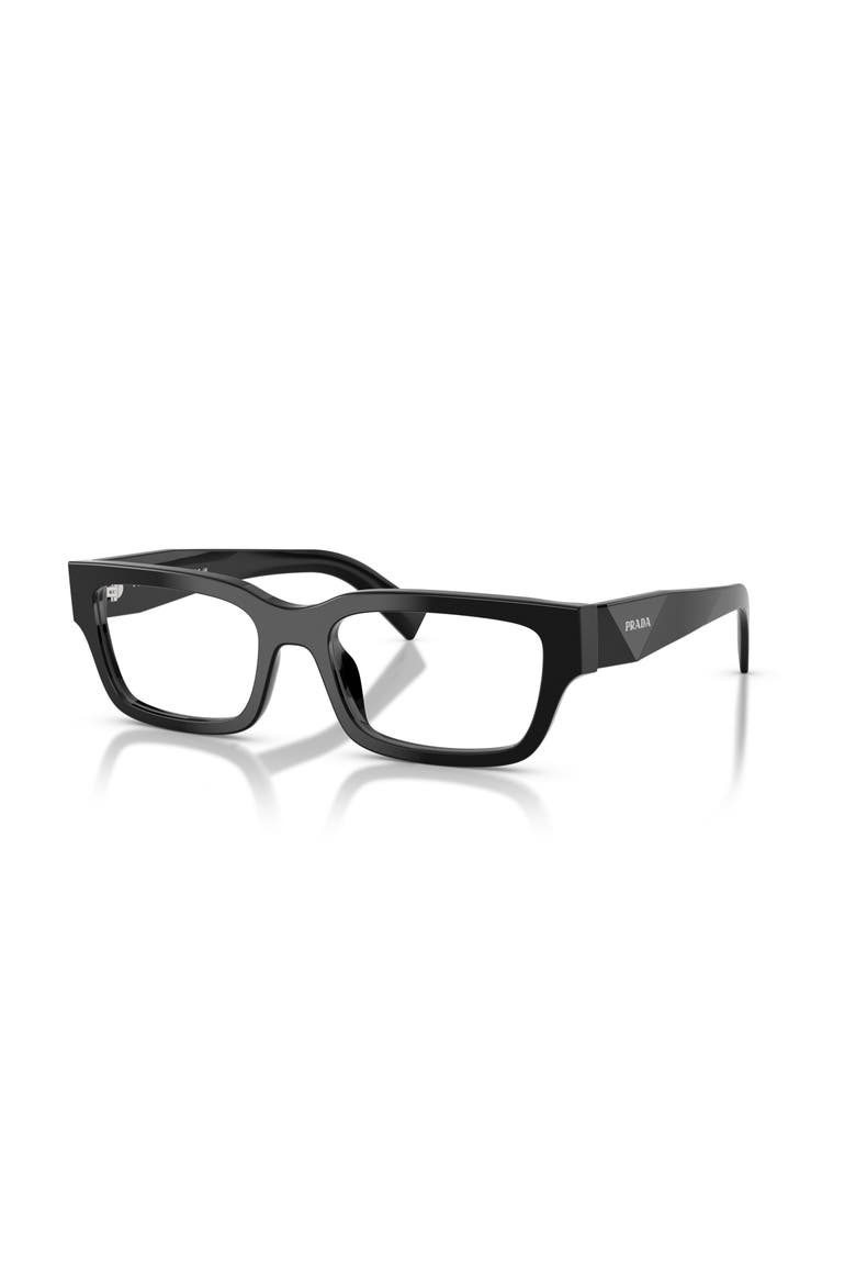 56mm Rectangle optical glasses, Main, color, Black