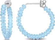 DELMAR Faceted Hoop Earrings