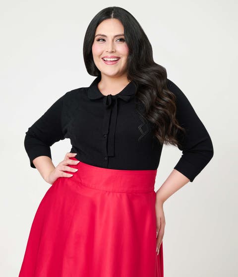 Plus Size Embroidered Cardigan