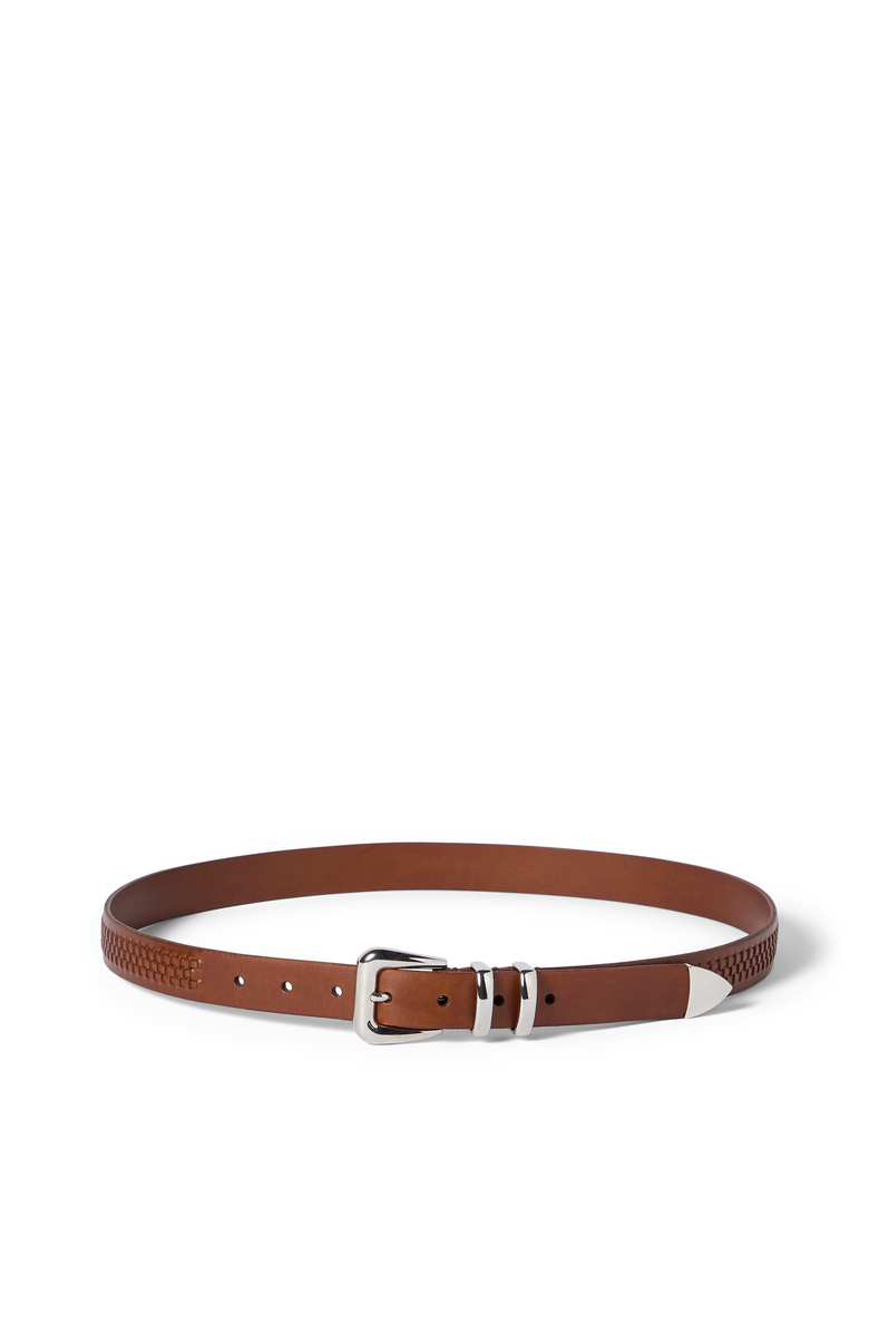 Brunello Cucinelli Belt with braided decoration, Main, color, Brown