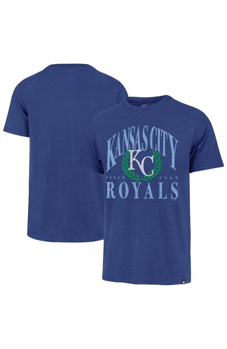 '47 Men's '47 Royal Kansas City Royals Pitchout Franklin T-Shirt, Alternate, color, Royal
