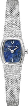 BULOVA Goddess of Time Sodalite Mesh Strap Tonneau Watch, 17mm