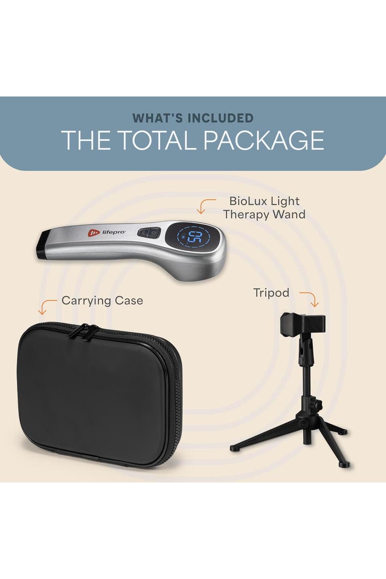 Biolux Red Light Therapy Device Near Infrared Light Wand, Alternate, color, Siver