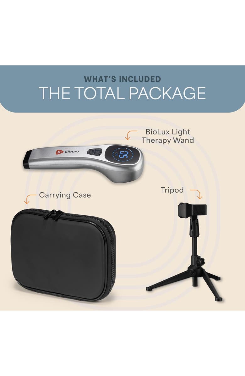 Lifepro Biolux Red Light Therapy Device Near Infrared Light Wand, Alternate, color, 