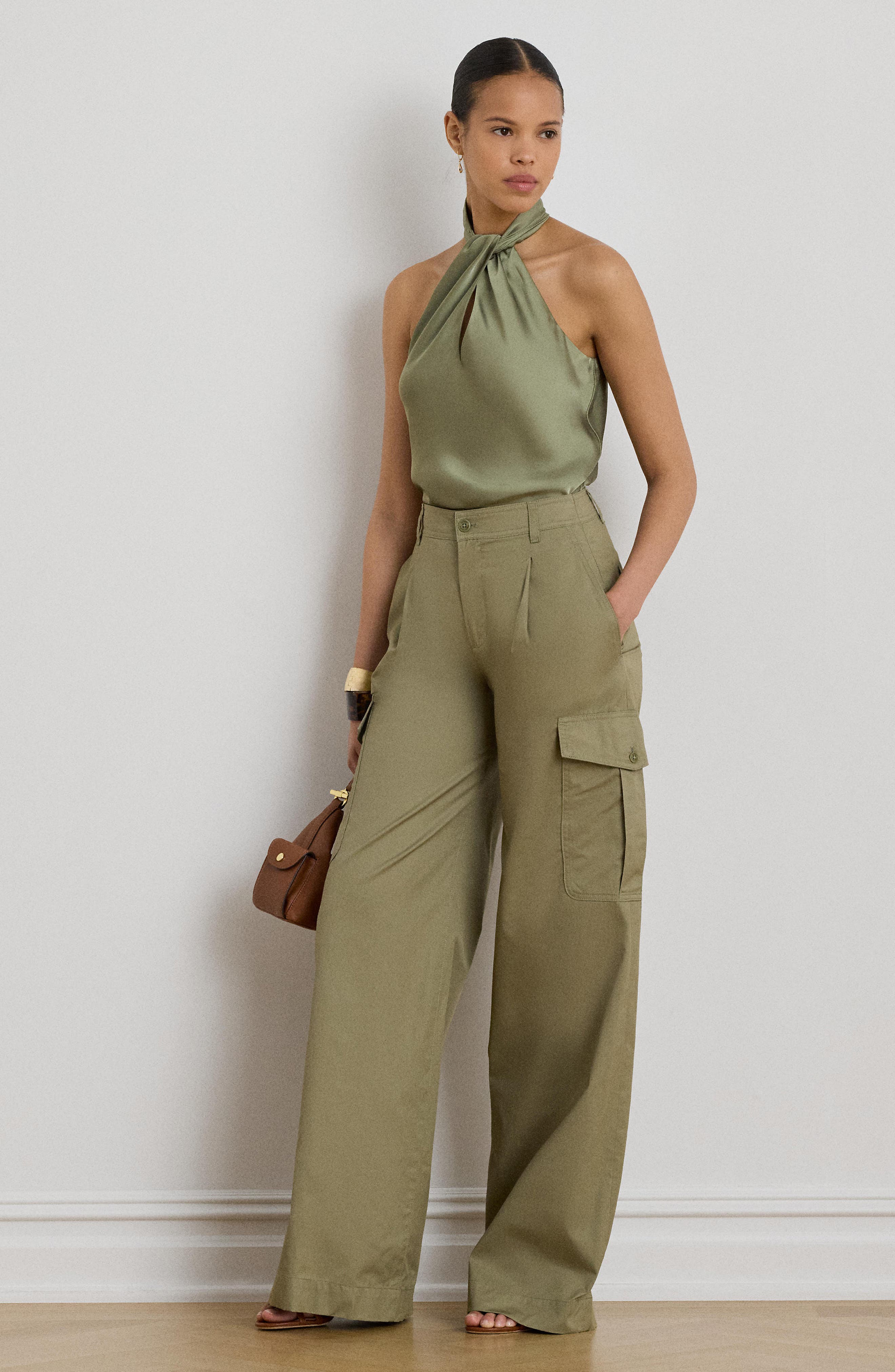 Lauren Ralph Lauren Twist Front Sleeveless Top (Women) | Nordstrom