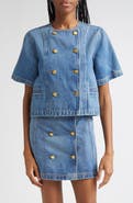Ulla Johnson The Serge Double Breasted Denim Shirt