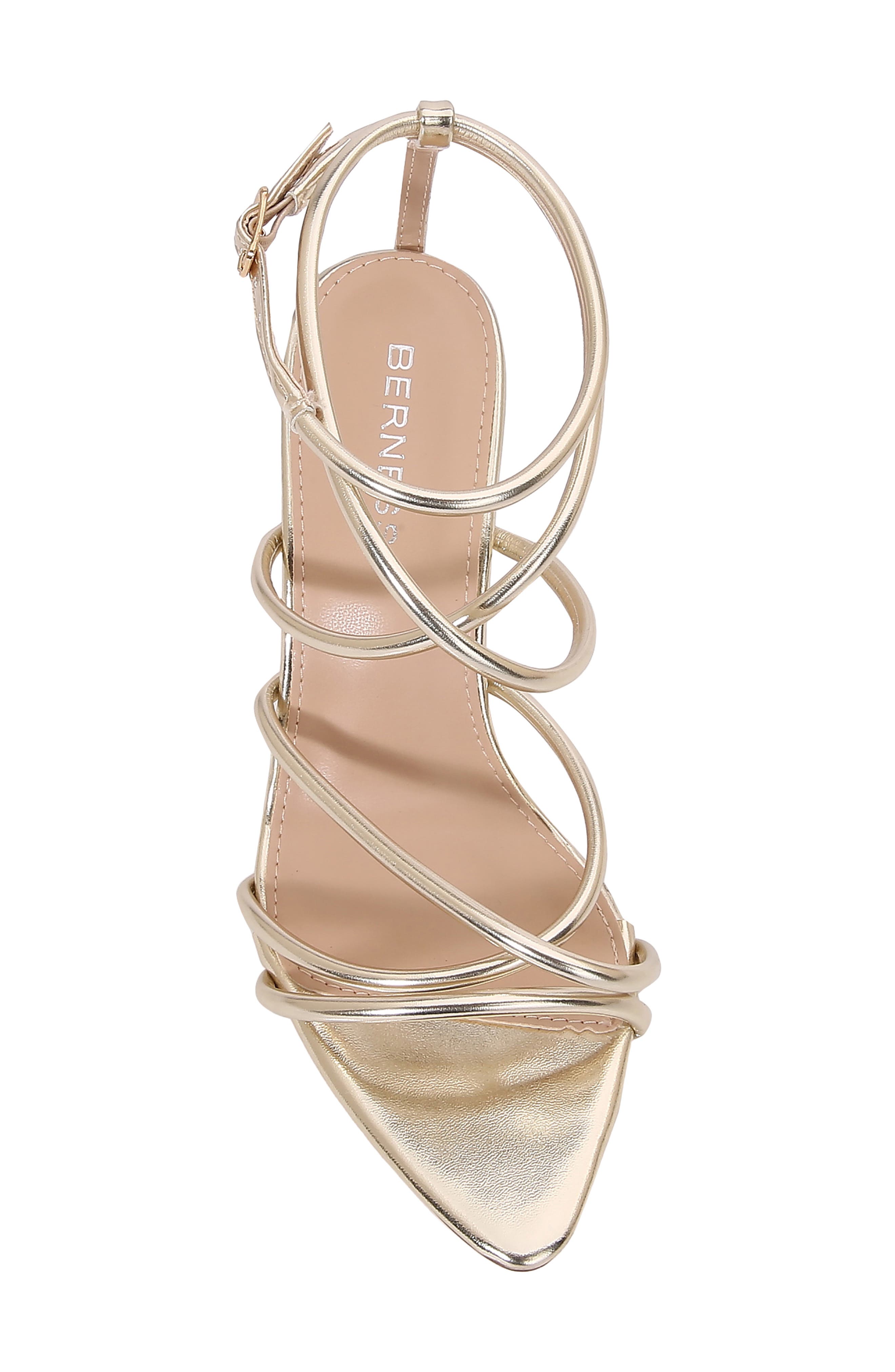 Strappy Stiletto Sandal, Alternate, color, GOLD
