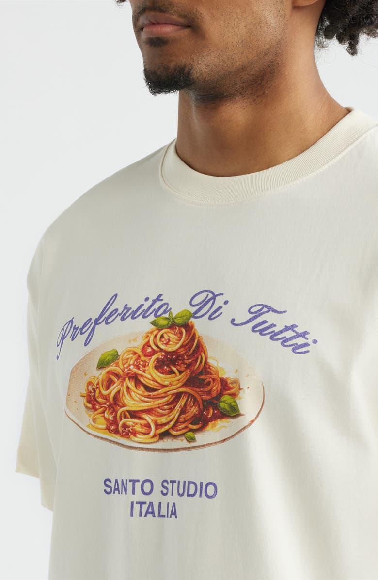 SANTO STUDIO Preferito Di Tutto Graphic Cotton T-Shirt, Alternate, color, Ivory