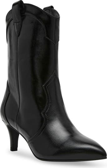 DV Dolce Vita Womens Katreena Booties Faux Leather Black good NWOB Western