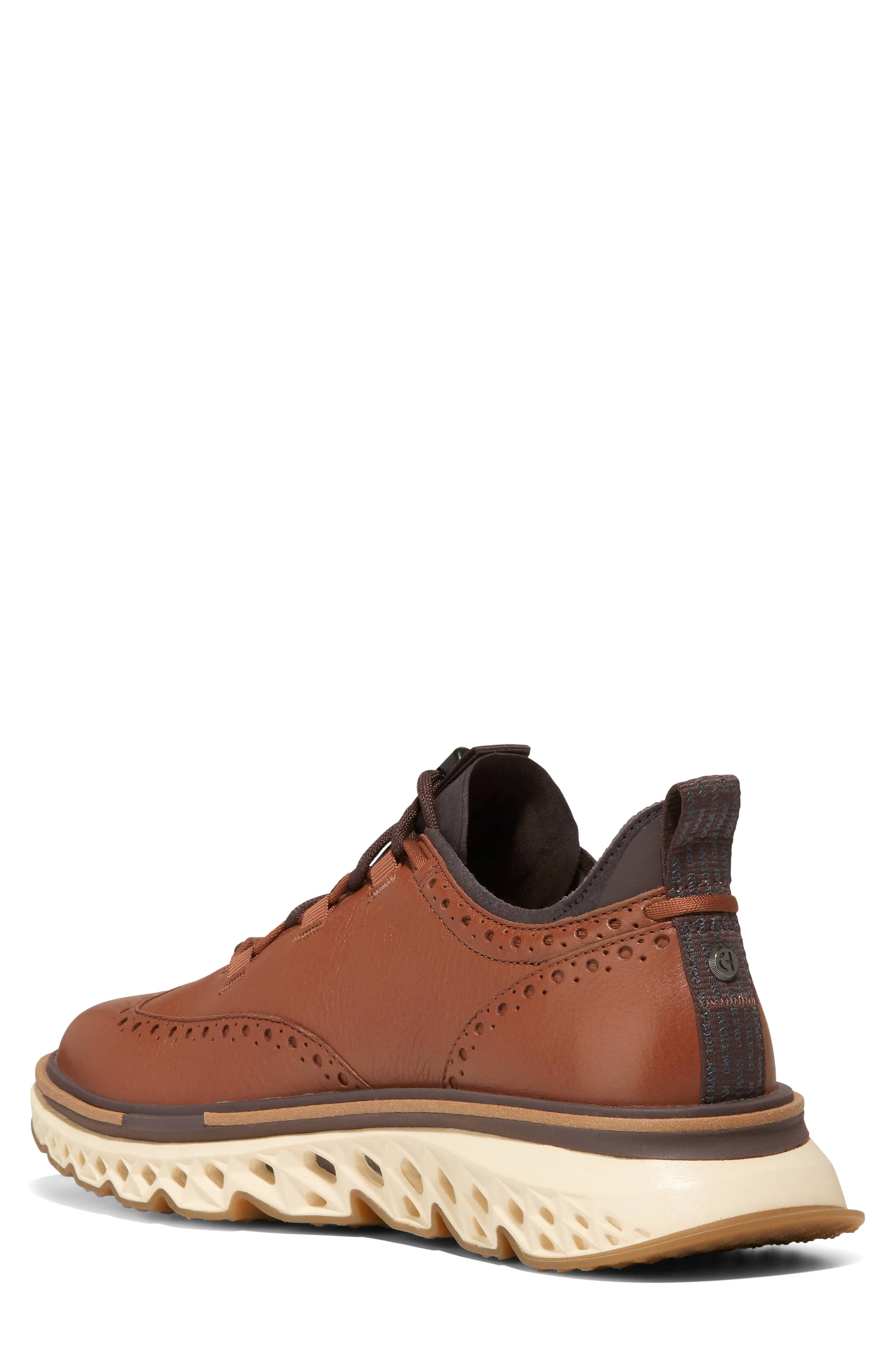 Cole Haan Zerogrand Wingtip Oxford, Alternate, color, Dark Sequoia/ Alabaster