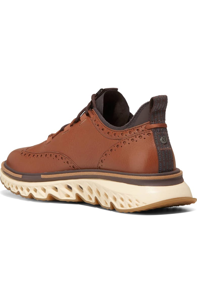 Cole Haan Zerogrand Wingtip Oxford, Alternate, color, Dark Sequoia/ Alabaster