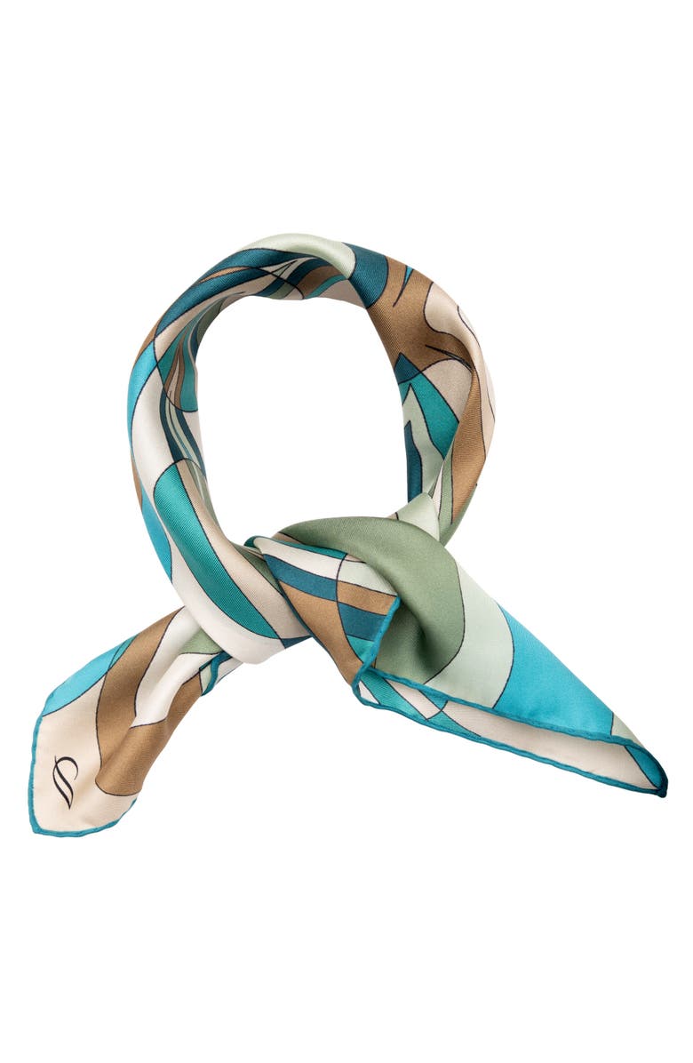 Elizabetta Michelle - Silk Bandana for Women, Alternate, color, Sea Colors
