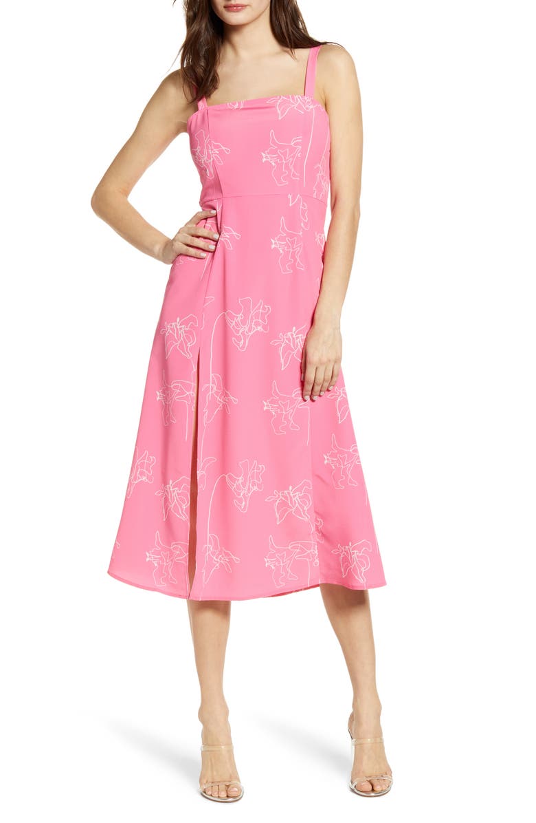 4SI3NNA Flower Sketch Sundress, Main, color, 