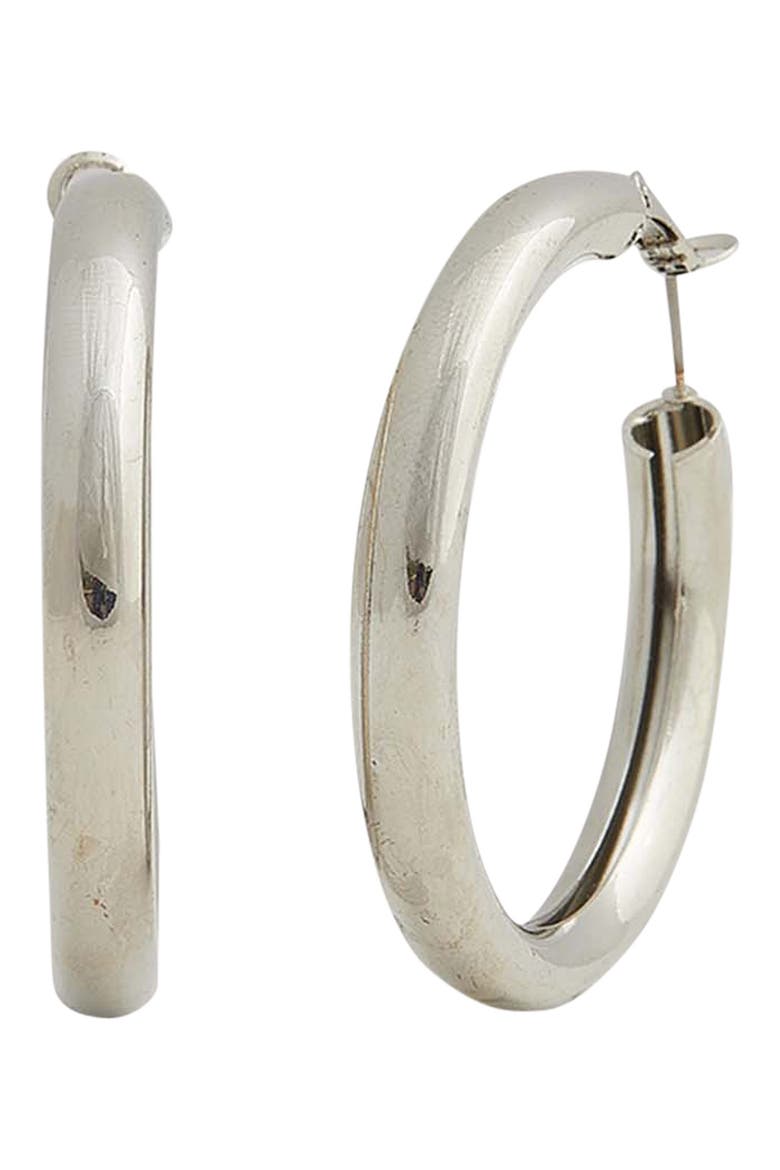 Gretchen Hoop Earrings, Main, color, SILVER