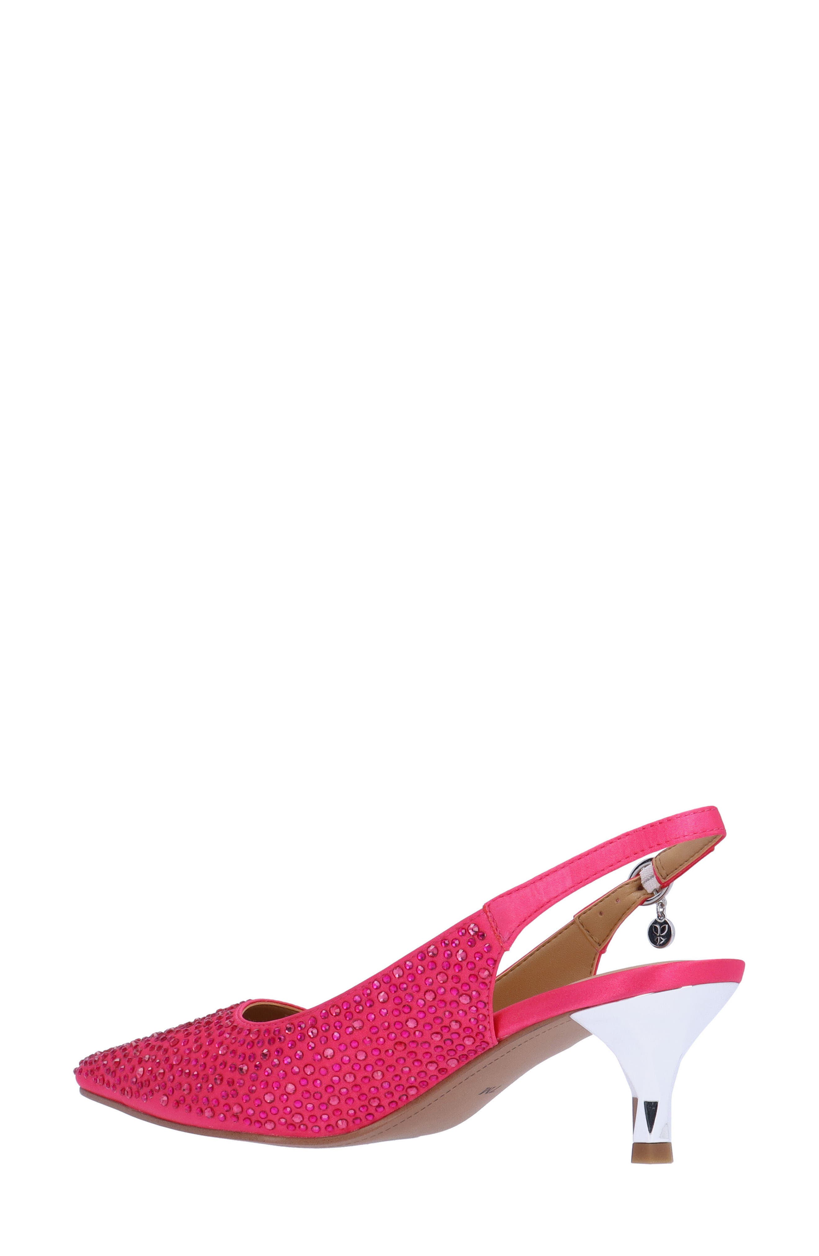 J. Reneé Ferrya Slingback Pointed Toe Pump, Alternate, color, Fuchsia