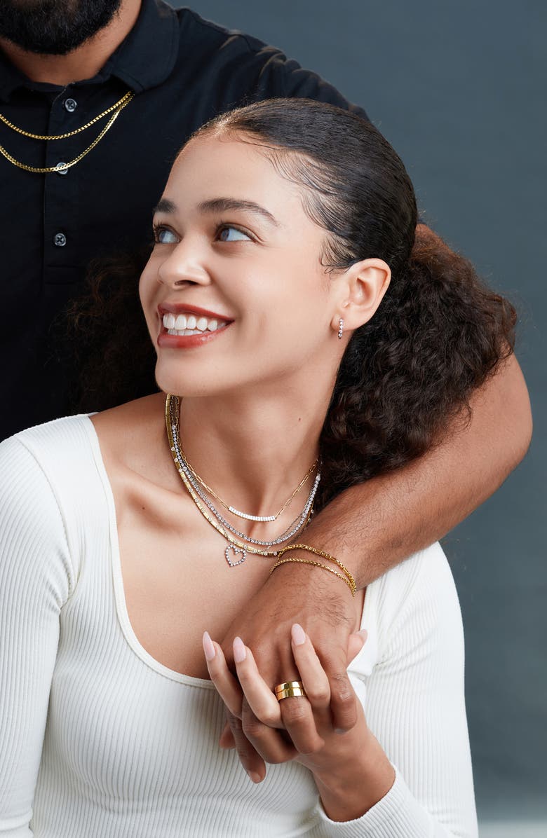 Bony Levy Men's 14K Gold Beveled Band, Alternate, color, 