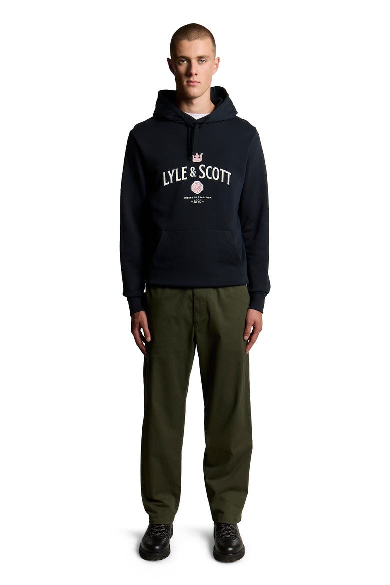 Cheers To Tradition Graphic Hoodie, Main, color, Dark Navy