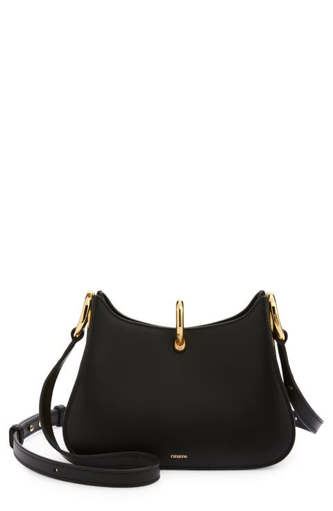 The Small Ring Leather Shoulder Bag