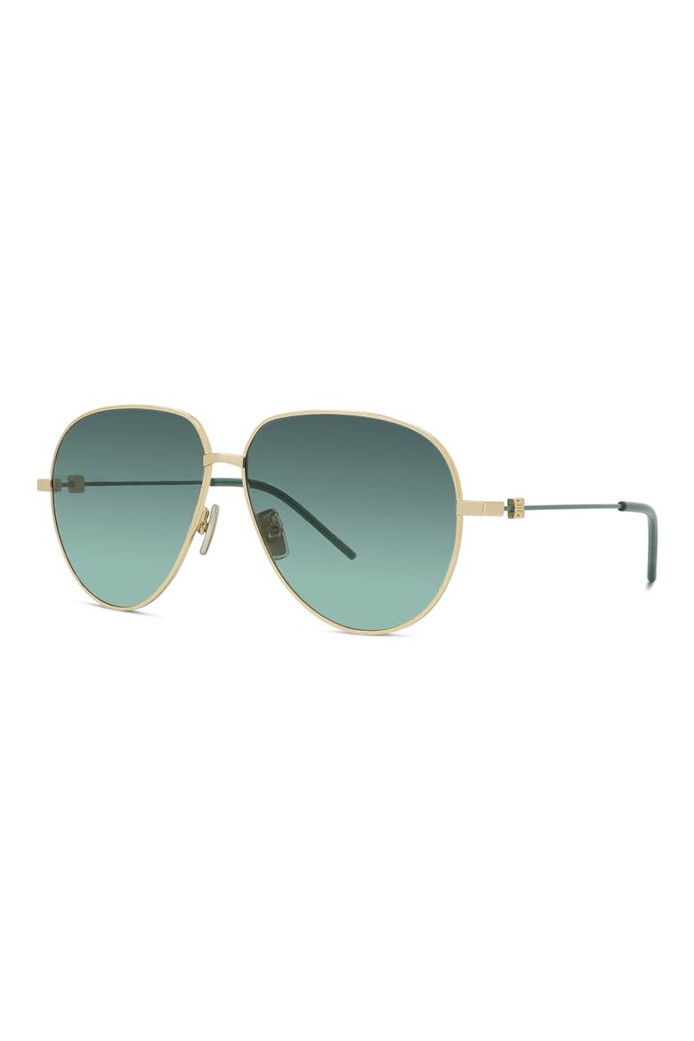 GV Speed Gradient Pilot Sunglasses, Alternate, color, SENGLD/GRN