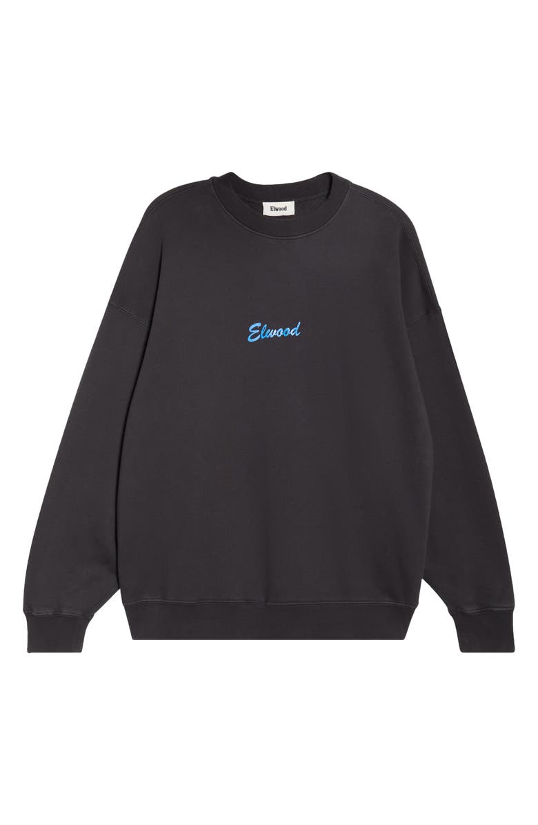 Elwood Slice of Heaven Organic Cotton Crewneck Sweatshirt, Alternate, color, Vintage Black