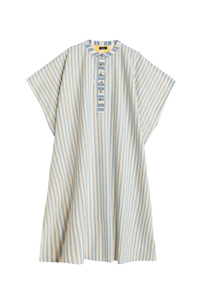 Cassis Henley Caftan, Main, color, Chambray