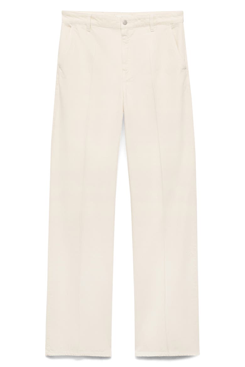 High Waist Wide Leg Jeans, Alternate, color, ECRU