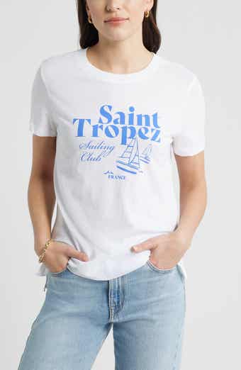 Saint Tropez Cotton Graphic T-Shirt