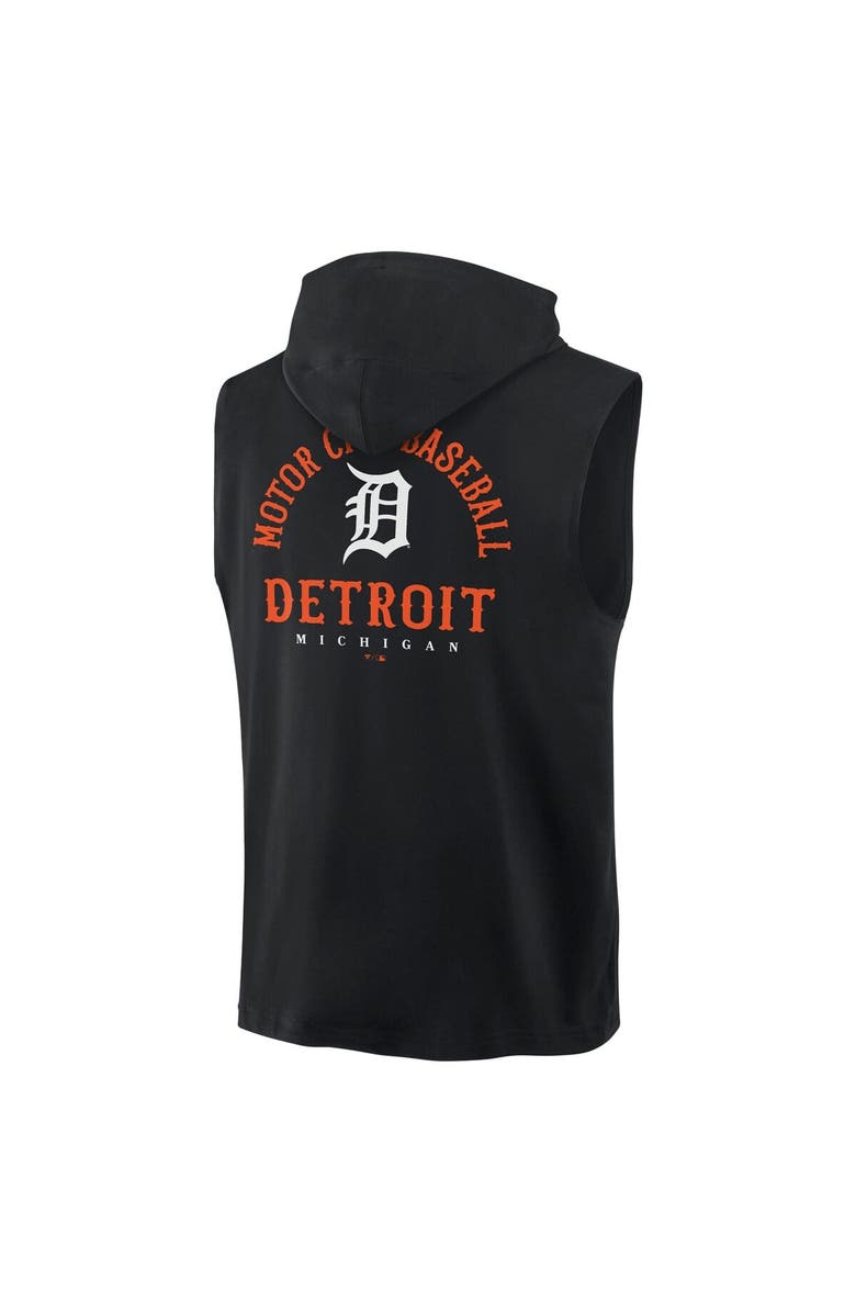 FANATICS Men's Fanatics Black Detroit Tigers Fire Speed Sleeveless Pullover Hoodie, Alternate, color, Black