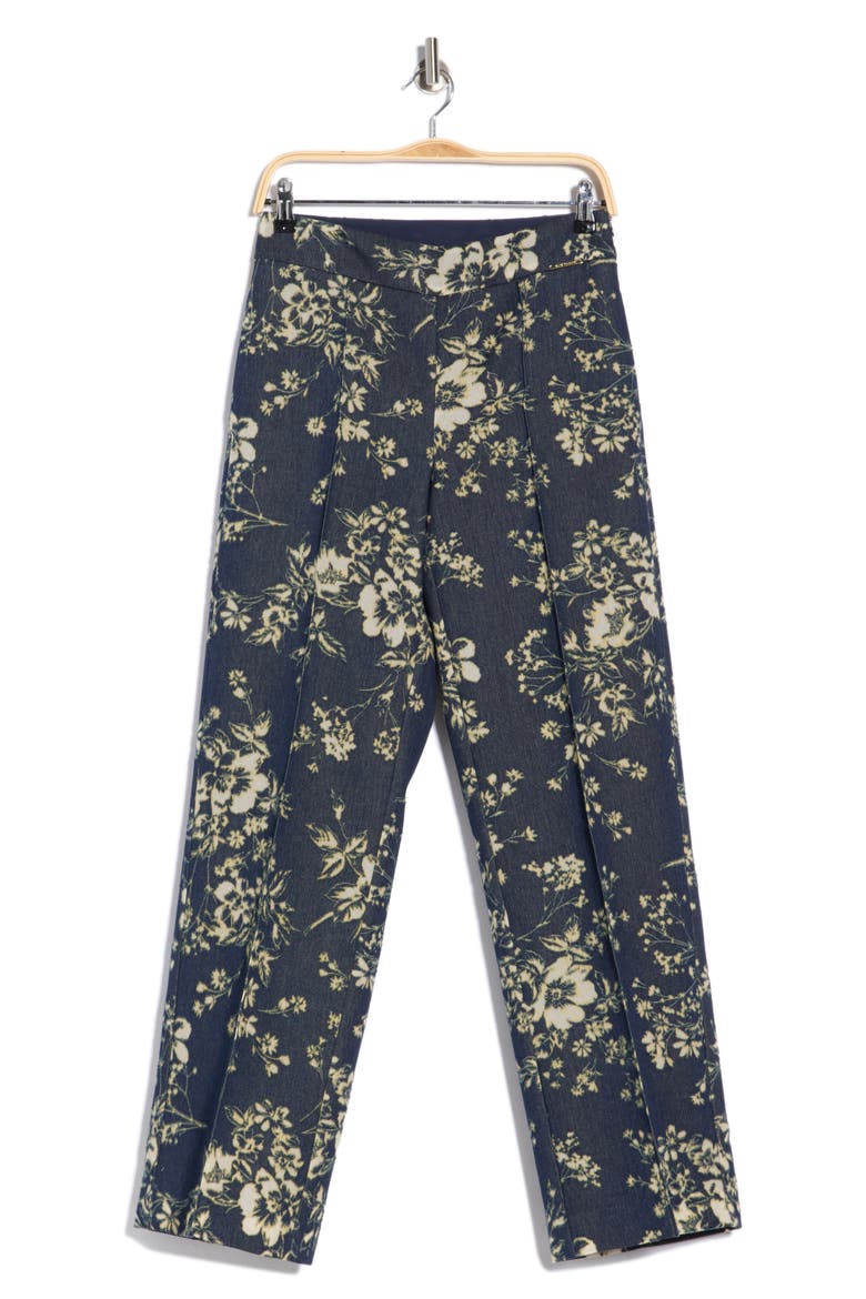 The Gabby Denim Burnout Pants, Alternate, color, DARK DENIM