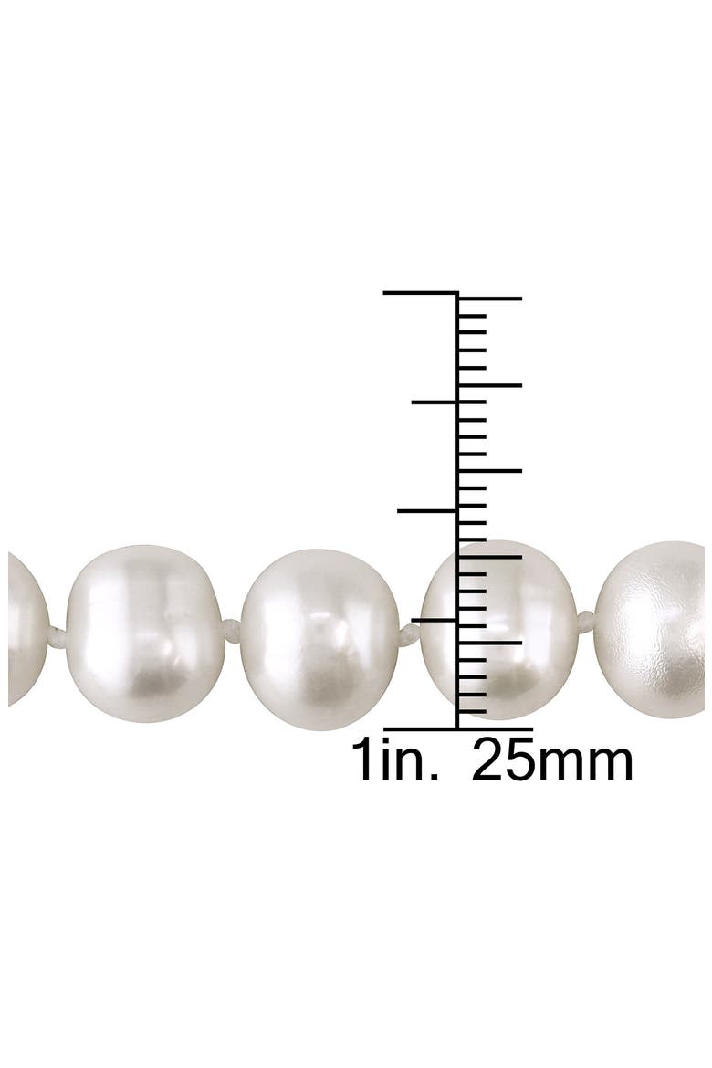 10-11mm Baroque Freshwater Pearl Necklace, Alternate, color, WHITE
