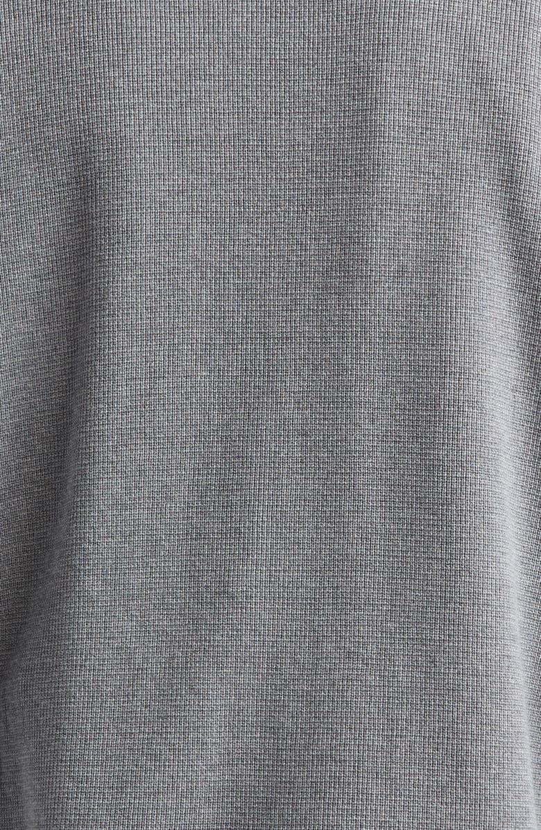 Thom Browne Waffle Knit V-Neck Cardigan, Alternate, color, Med Grey