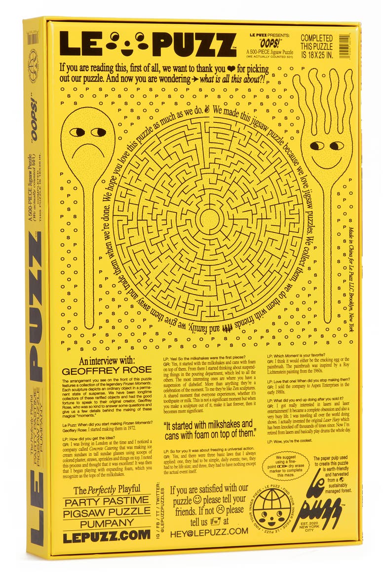 Oops! 500-Piece Puzzle, Alternate, color, OOPS