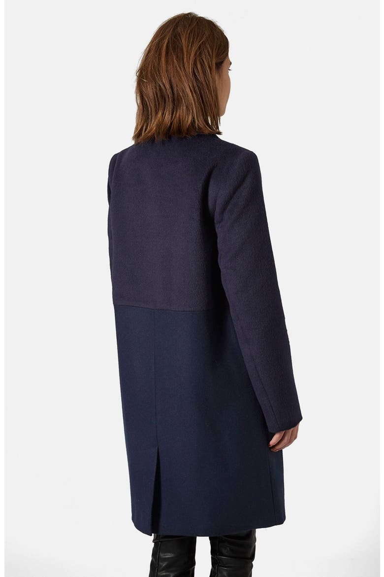 Paneled Hybrid Coat, Alternate, color, NAVY BLUE