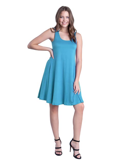 Sleeveless A-Line Fit and Flare Skater Dress