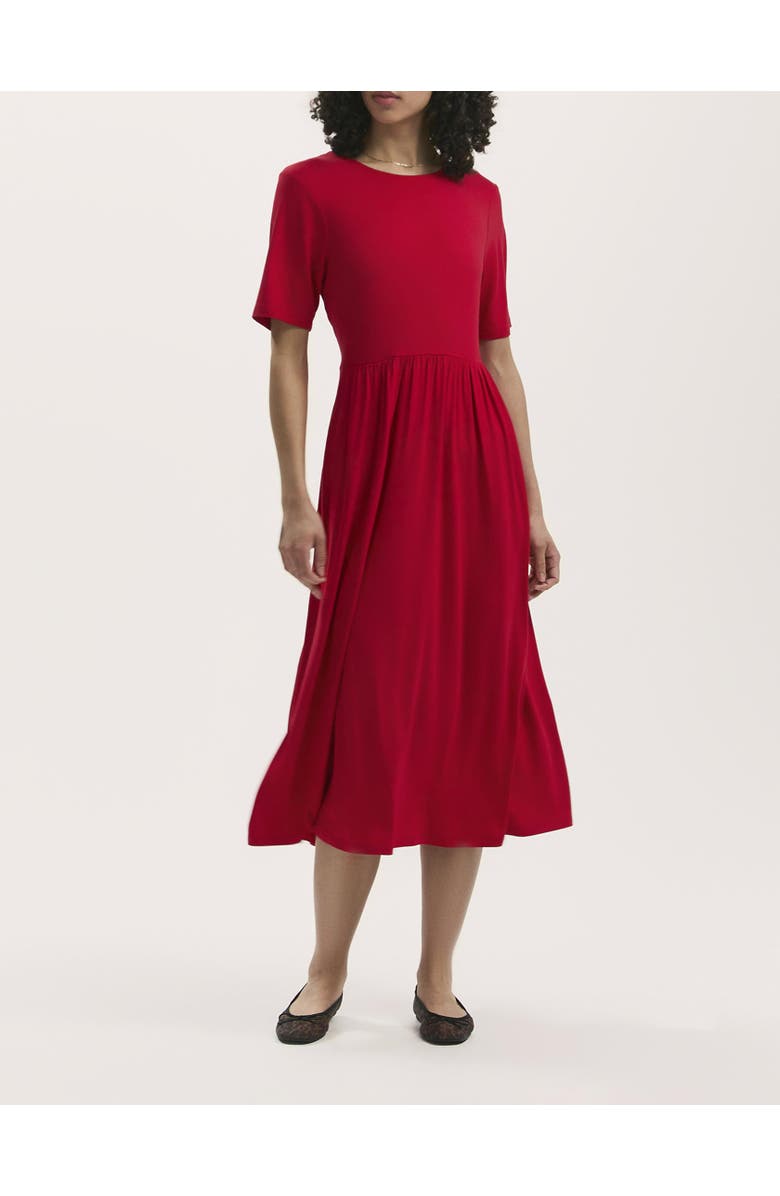 Finery London Kathryn Jersey Midi T-Shirt Dress, Alternate, color, Red