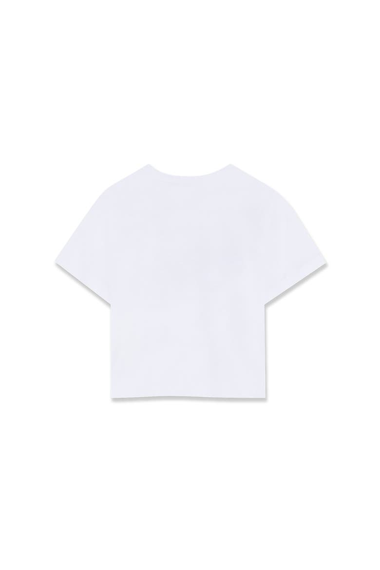 Kids Daisy Print Cotton T-Shirt, Alternate, color, Optic White