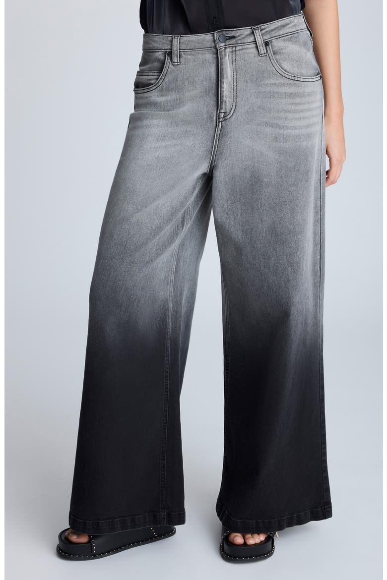Gradient Dyed Wide Leg Jeans, Alternate, color, GRADIENT NIK WASH