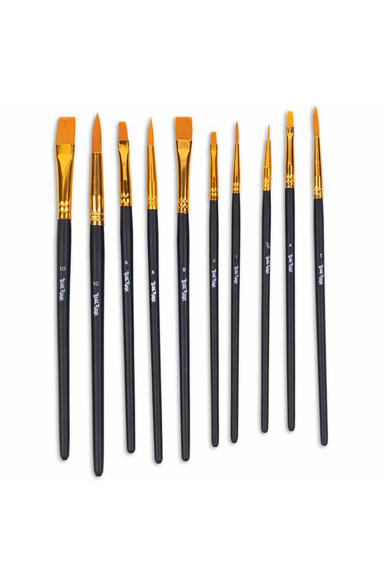 Brea Reese Brush Set Value Pack 10Pc Gold Taklon Bristles, Alternate, color, Gold