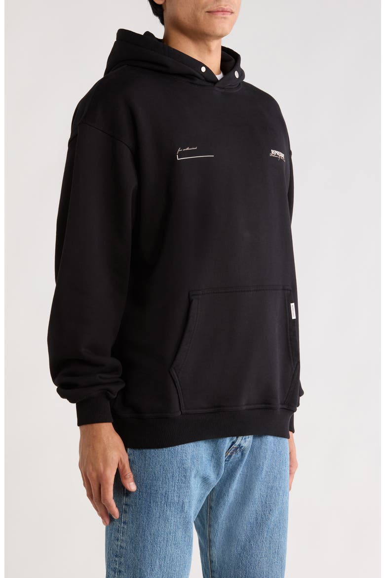 Patron of the Club Graphic Hoodie, Alternate, color, BLACK