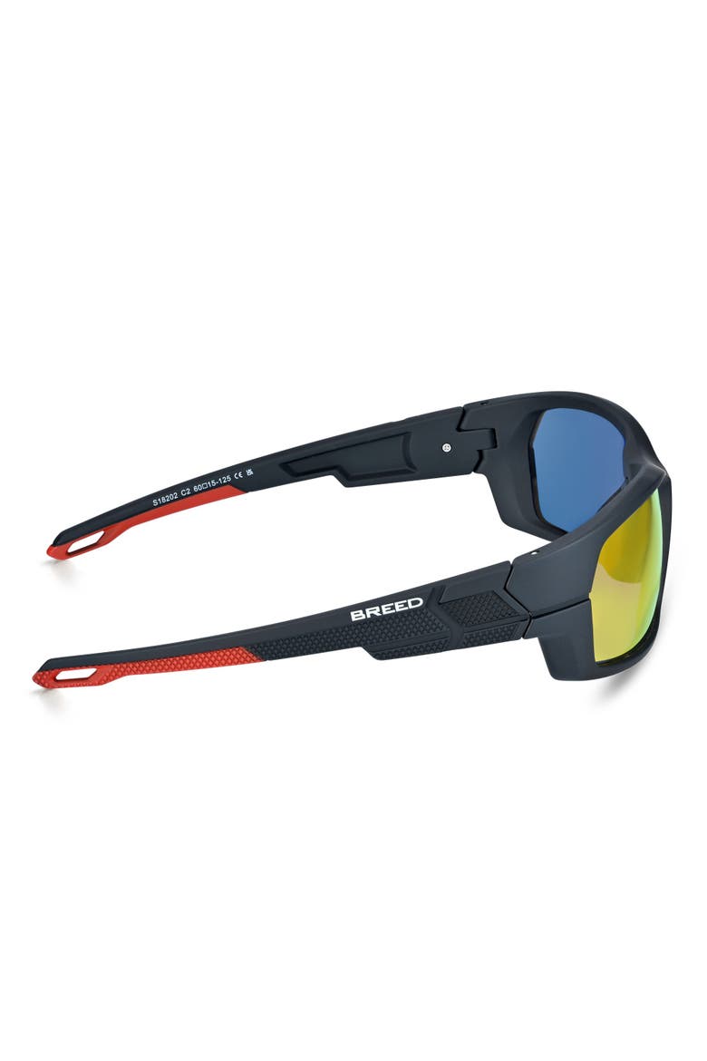 Sirus Polarized Mens Sunglasses, Alternate, color, Black/Orange