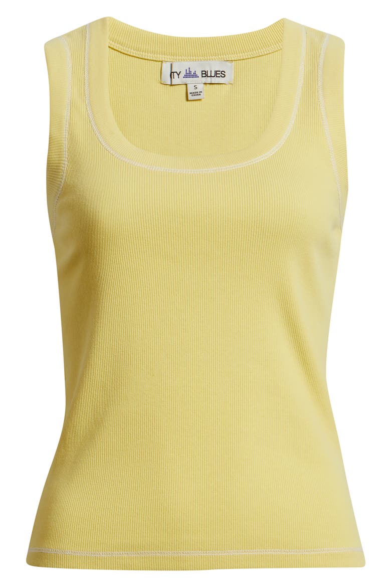 Square Neck Tank, Alternate, color, SUNSHINE