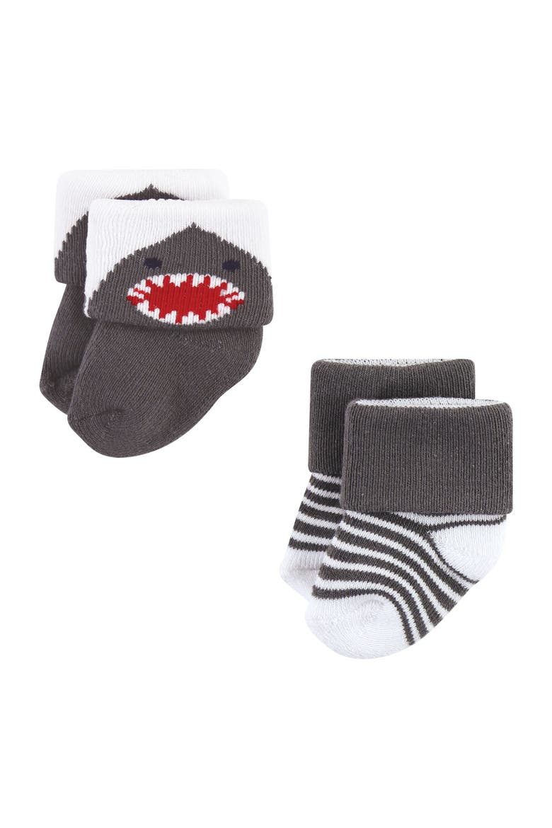 Cushioned Terry 8-Pair Sock Set, Alternate, color, Sea Creatures 8-Pack