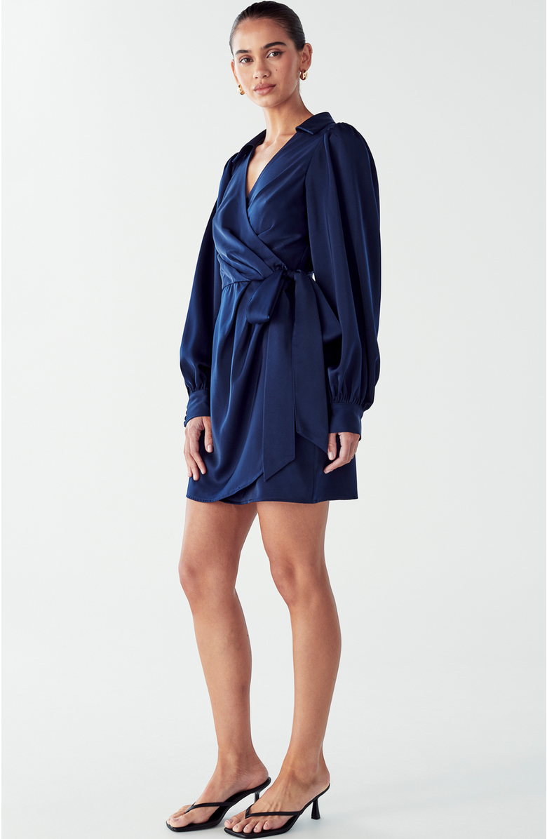 WILLA Pearl Wrap Dress, Alternate, color, Sage Green