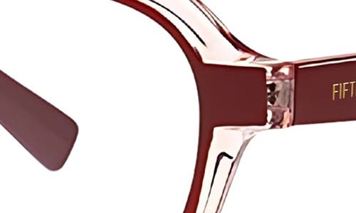 Fifth & Ninth Hollis 50mm Round Blue Light Blocking Glasses In Brown