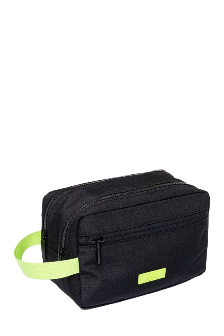 Kei Double Washbag, Alternate, color, BLACK