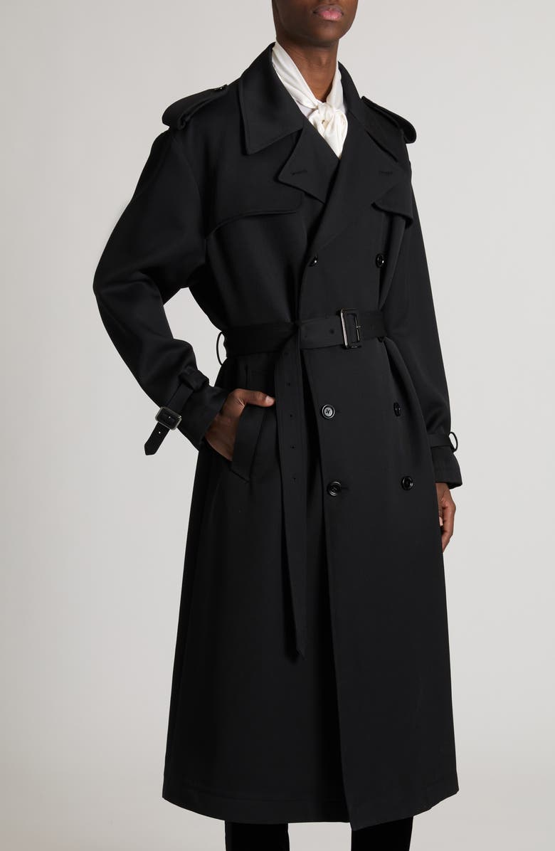 Dolce&Gabbana Oversize Gabardine Trench Coat, Alternate, color,