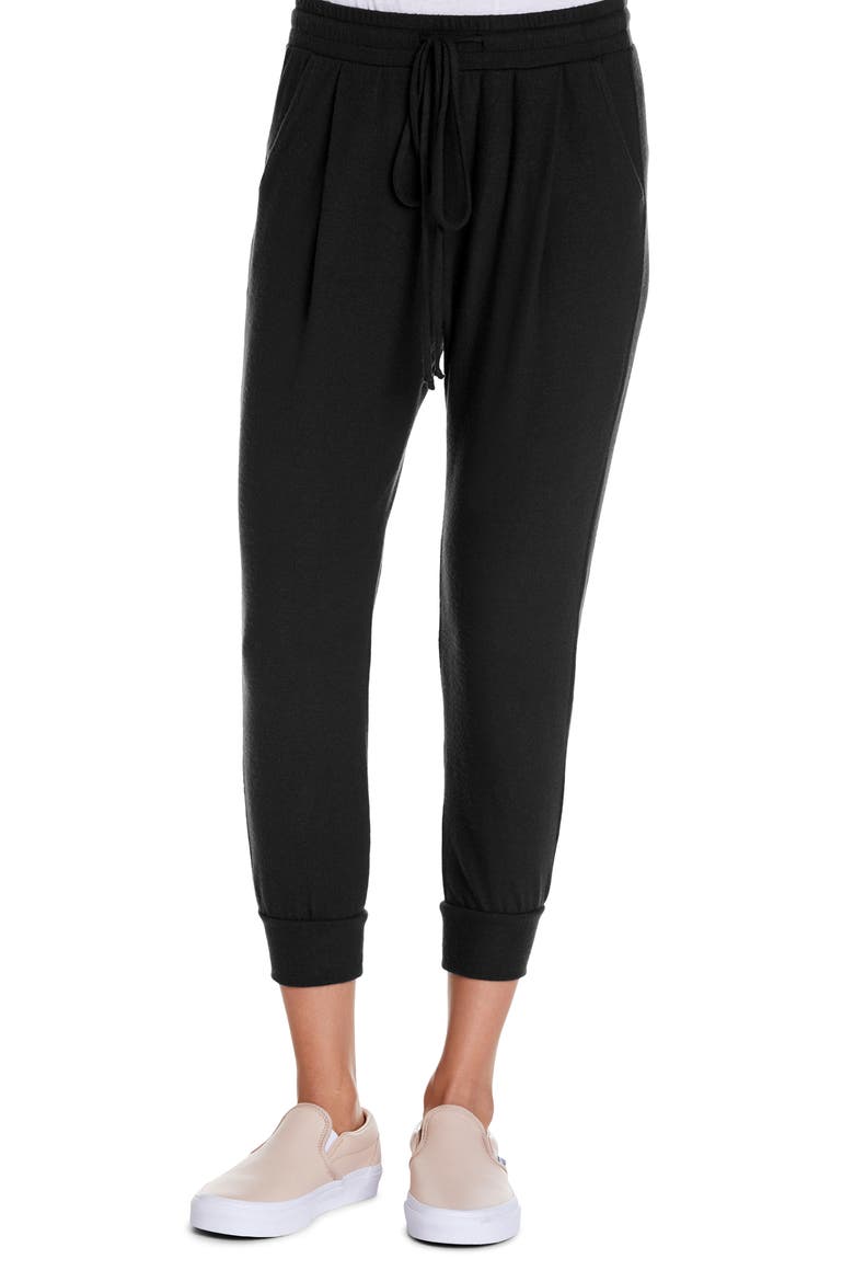 Jenna Cropped Joggers, Main, color, BLACK