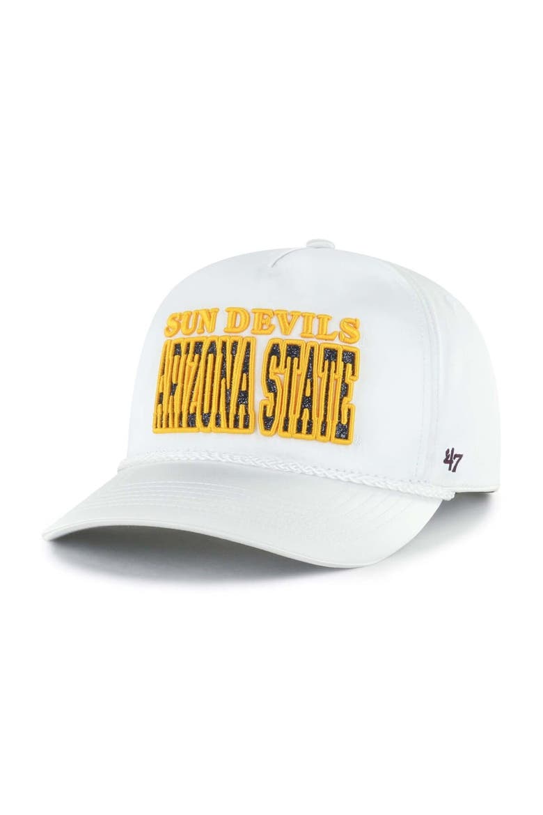 Women's '47 White Arizona State Sun Devils Outspoken Hitch Adjustable Hat, Alternate, color, White
