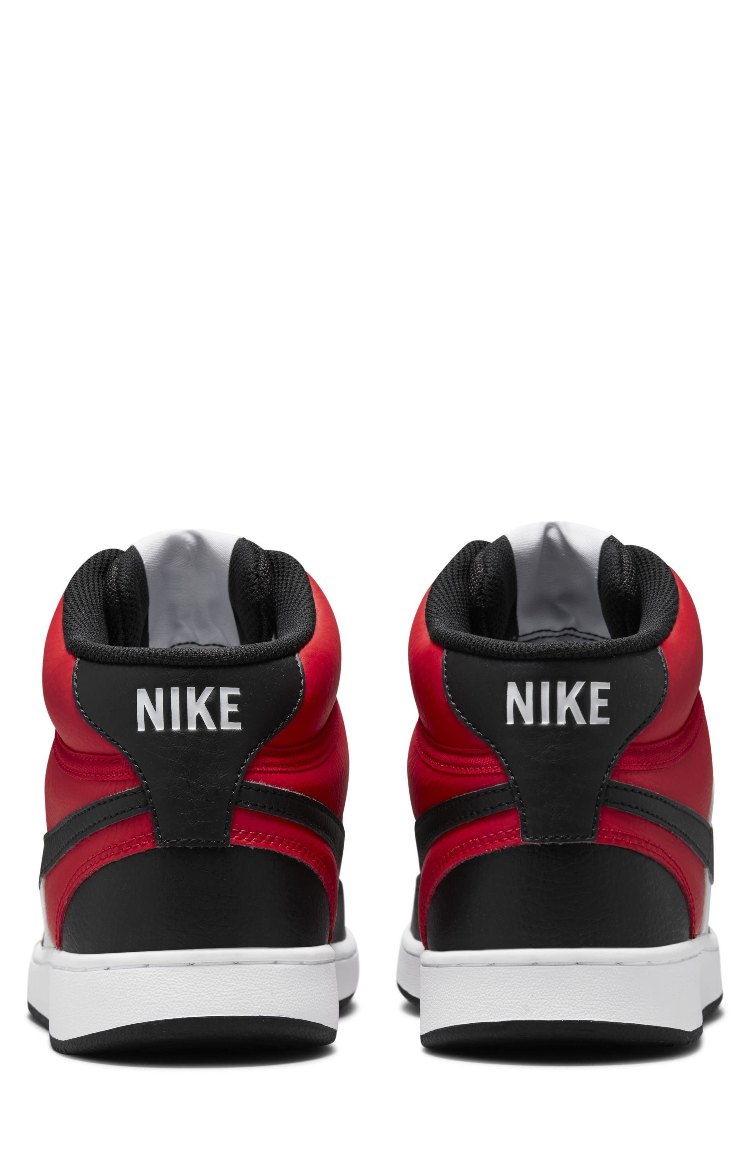 Nike Court Vision Mid Sneaker, Alternate, color, Red/ Black/ White